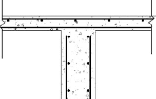 Area reinforcement in the slab section shows both top and bottom bars (remember this was added in a plan view).