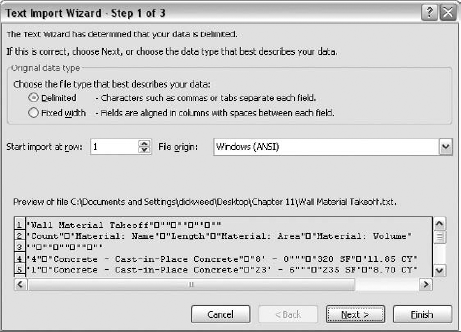 The Text Import Wizard in Microsoft Excel