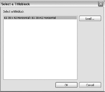 Select the title block to be used when creating new sheets.