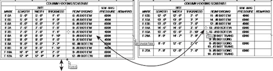 Split a schedule into two by clicking the break symbol at the right of the schedule.