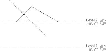 Sketching the 2D bent beam path in the elevation view