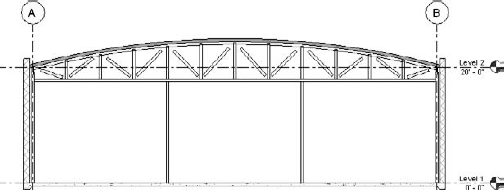 The final placed wood truss girder