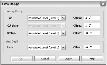 Adjusting a View for Heavy Hidden Line Footing Display