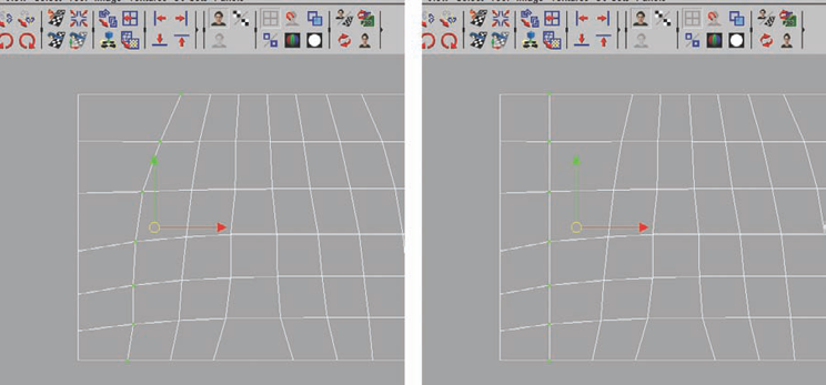 Aligning columns of UVs