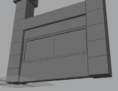 A storefront window added to the base module