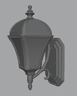 The final details on the sconce