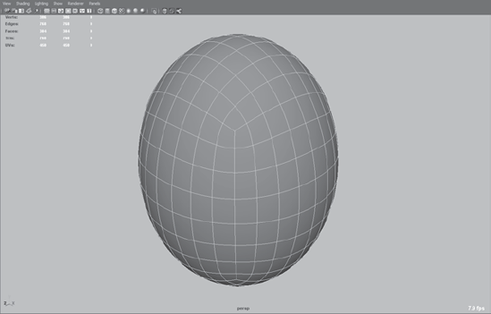 Imported egg_model_level_0.obj file