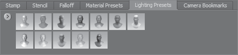 Lighting Presets tray