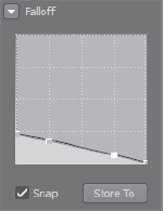 Smooth tool falloff curve