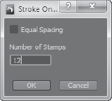 Stroke on Curve dialog box