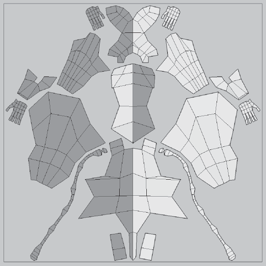 UVs packed by UVLayout