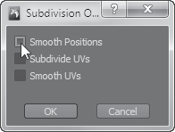 Deselect Smooth Positions only for subdivision level 1