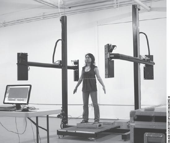 A full-body laser 3D scanner