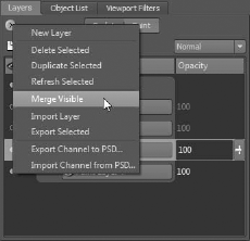 Merging visible layers 3 and 4