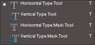 Elements offers four Type tools.