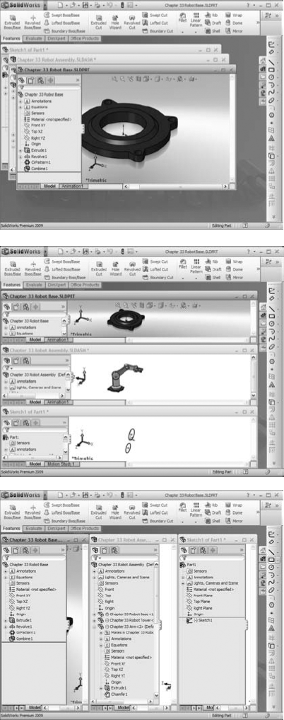 Window Arrangements: Cascade, Tile Horizontally, and Tile Vertically