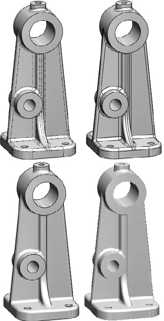 Samples of the tangent edge settings