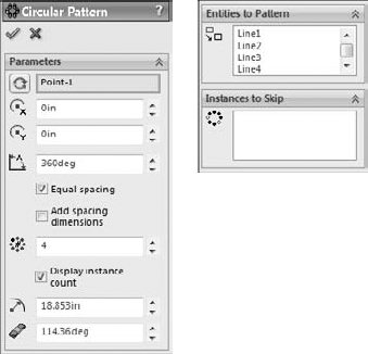 The Circular Pattern PropertyManager