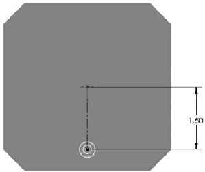 Start drawing a plate with holes.