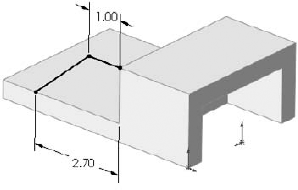 The sketch for the Rib feature