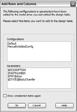 The Add Rows and Columns dialog box