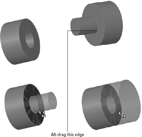 Using SmartMate to create the peg-in-hole mate combination