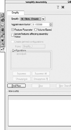 The Simplify Assembly tool