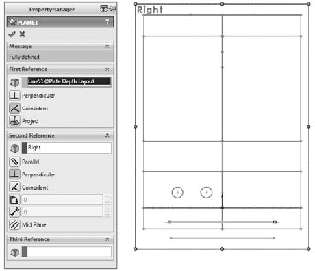 Creating a plane in the assembly driven by the layout sketch