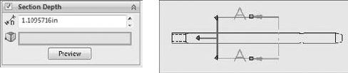 Setting a depth for a Section View