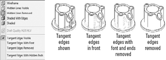 Edge display options