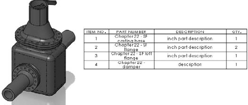 Displaying BOM data inside an assembly document