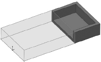 Shelling two sides of a block