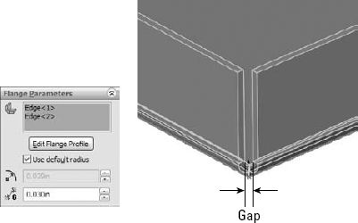 Specifying the gap distance