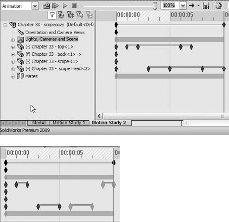 Copying motion of parts