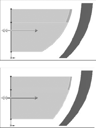 Extrude feature options