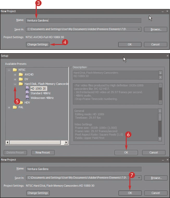 Set Up a Project in Adobe Premiere Elements