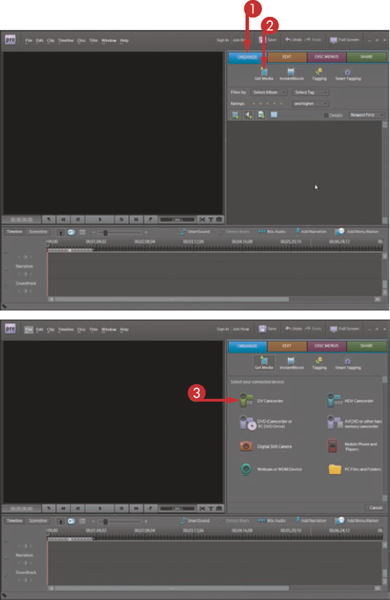 Capture Video from a Tape-Based Camcorder to a Computer with Adobe Premiere Elements