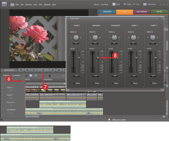 Mix Audio in Adobe Premiere Elements