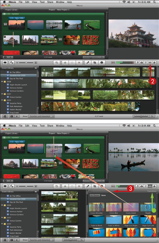 Add and Replace Video Transitions in iMovie