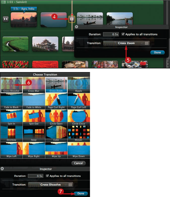 Add and Replace Video Transitions in iMovie