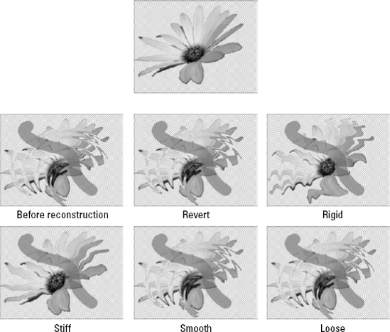 Each of these images represents the reconstruction mode applied once.