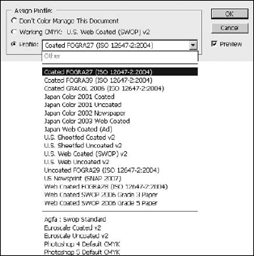 Using the Edit Assign Profile option, you can add a color profile to an image or replace the currently embedded color profile.