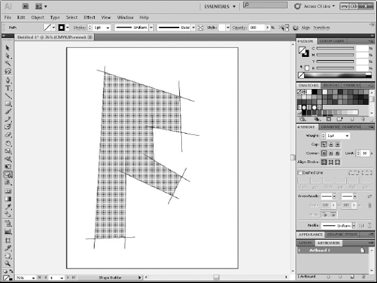 The Shape Builder tool lets you create complex shapes.