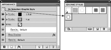Drag the Type: Graphic Style 1 item in the Appearance panel to the Graphic Styles panel to create a new graphic style.
