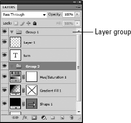 Layer sets are used to collect several layers together.