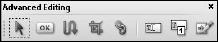 The Button tool is located on the Advanced Editing toolbar.