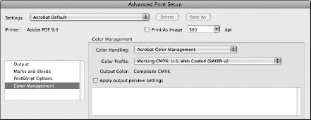 Click Color Management to open the color management options in the right pane.