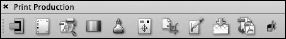 Open the Print Production toolbar from a context menu opened from the Toolbar Well.