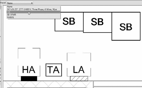 Selecting a panel for a distribution system