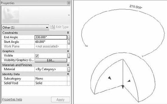 Revolve parameters